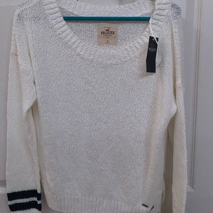 Hollister white sweater